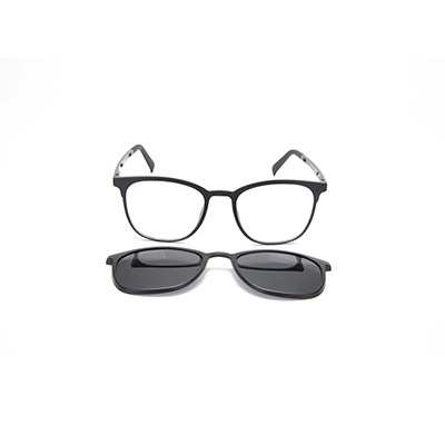 Quality Polarized UV400 Clip on Eyeglasses Transparent Frame 1906