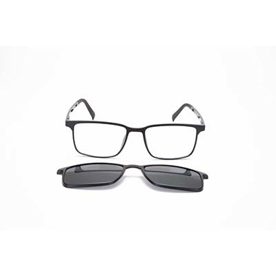 Best Polarized Clip on Sunglasses Rectangular Tr90 Eyeglasses