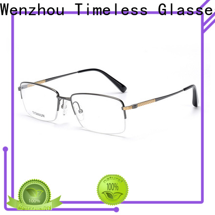 New titanium half rim eyeglasses glasses16012 for business for woman