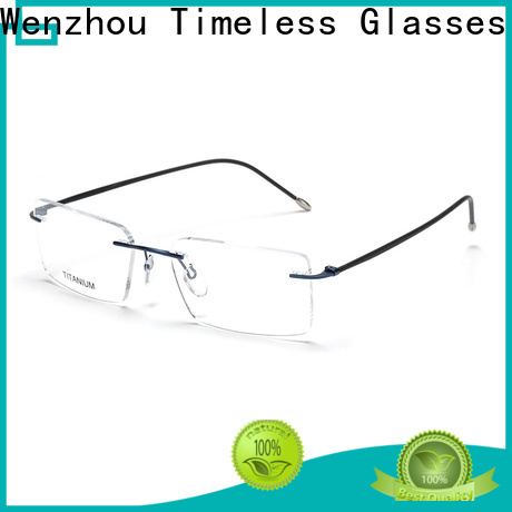 Best mens rimless titanium eyeglass frames glasses16012 manufacturers for woman