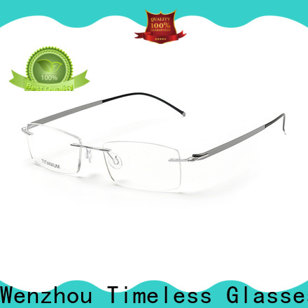 Custom mens titanium eyeglasses fashionable supply for men