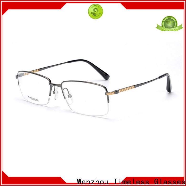 Top rimless titanium reading glasses frames16031 factory for woman