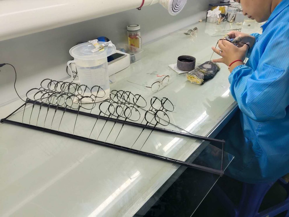 Production Line for High Quality Timeless Eyeglasses