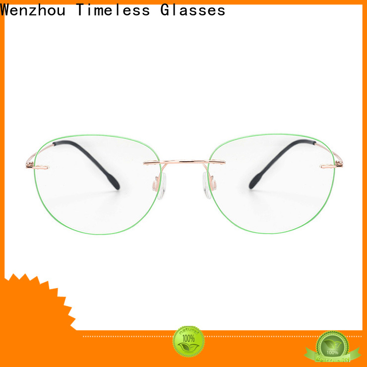 Timeless Eyeglasses logo best brand of titanium eyeglasses frame manufacturers for woman