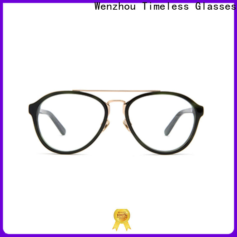 Timeless Eyeglasses unisex custom made eyewear company for man