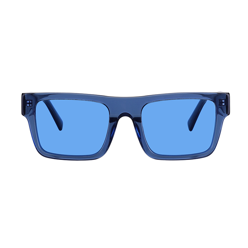 Retro Rectangle UV400 Polarized Sunglasses Classic Acetate Frame Trendy Sunglass-071A4283