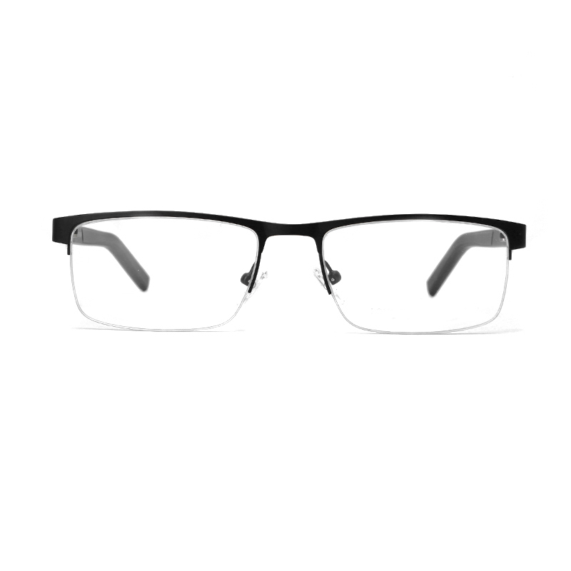 Custom Wholesale Metal Optical Semi-Frame Eyeglasses 5O1A4855
