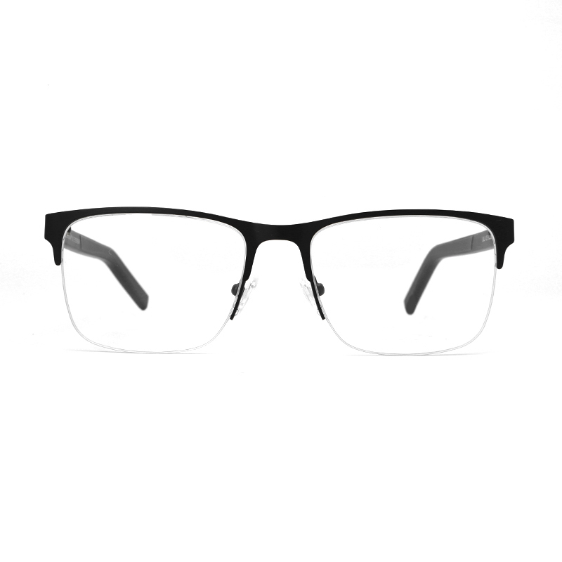 Latest New Design of Metal Optical Eyeglasses Semi-Frame Timeless Manufacturer 5O1A4868