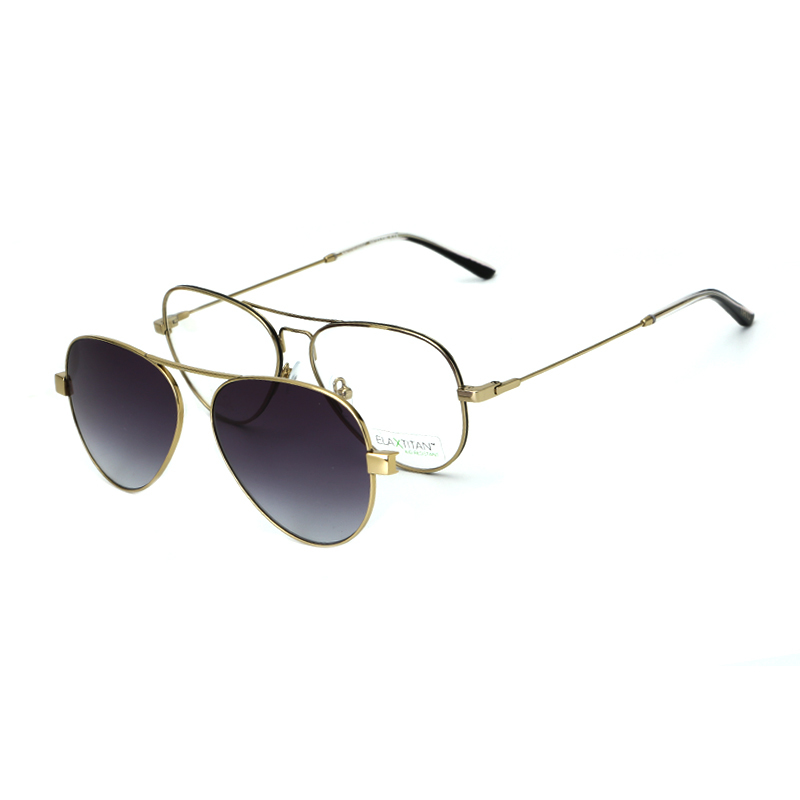 Aviator Clip on Sunglasses over Prescription Glasses for Men & Women 5O1A8946